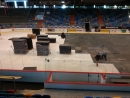 Instalace pokrytí ledové plochy zimního stadionu v Hradci Králové